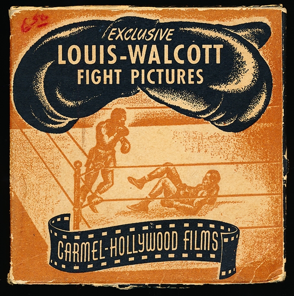 1950’s? Carmel-Hollywood Films No. 7020C “Louis-Walcott Fight Pictures” 8mm Film in Original Box