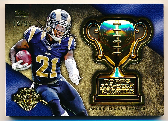 2013 Topps Football- “All-Star Rookies Trophy” Insert- #ASR-JJ Janoris Jenkins, Rams- #12/99