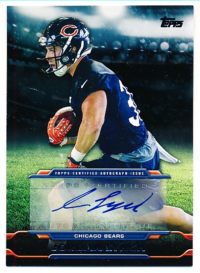 2014 Topps Football- “Autographs”- #TA-JL Jordan Lynch, Bears