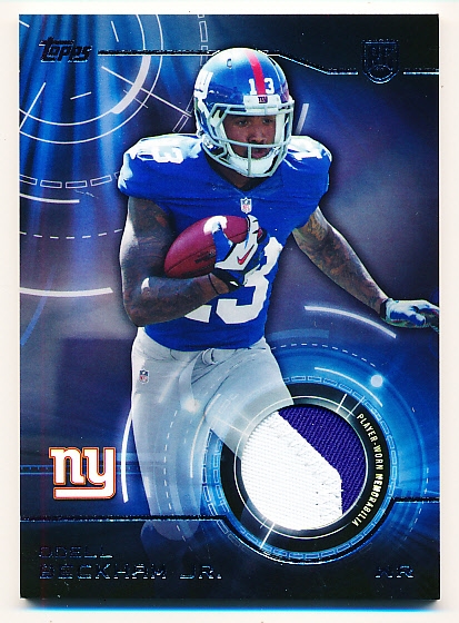 2014 Topps Football- “Rookie Patch” Insert- #TRP-OB Odell Beckham Jr., Giants