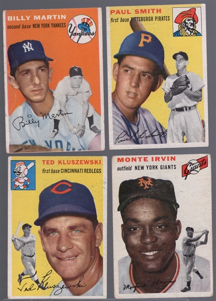 1954 Topps Baseball- 4 Diff