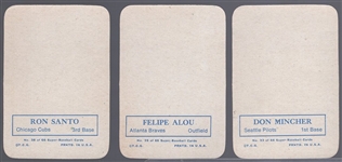 1969 Topps Baseball Supers- 3 Diff