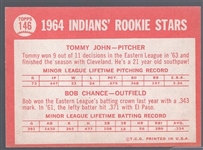 1964 Topps Bb- #146 Tommy John RC