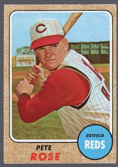 1968 Topps Bb- #230 Pete Rose, Reds