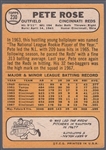 1968 Topps Bb- #230 Pete Rose, Reds