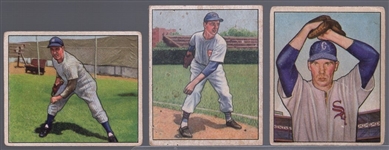 1950 Bowman Bb- 3 Diff Low #’s
