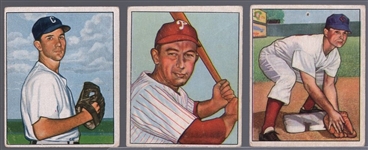 1950 Bowman Bb- 3 Diff Low #’s