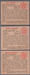 1950 Bowman Bb- 3 Diff Low #’s