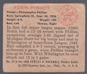 1950 Bowman Bb- #32 Robin Roberts, Phillies