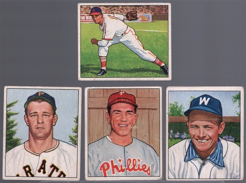 1950 Bowman Bb- 4 Diff Low #’s