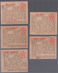 1950 Bowman Bb- 5 Diff- All with dated copyright backs