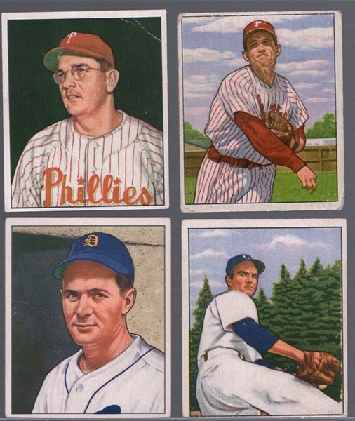 1950 Bowman Bb- 4 Diff- All with dated copyright backs