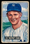 1951 Bowman Baseball- #1 Whitey Ford, Yankees