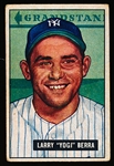 1951 Bowman Baseball- #2 Yogi Berra, Yankees