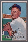 1951 Bowman Baseball- #10 Red Schoendienst, Cardinals