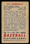 1951 Bowman Bb- #31 Roy Campanella, Brooklyn Dodgers
