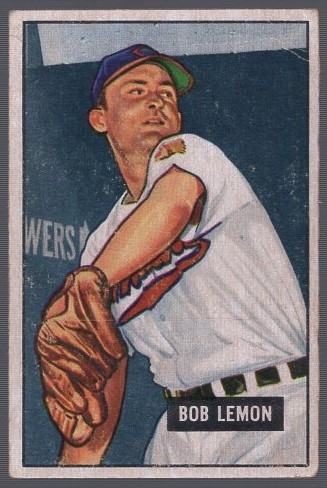1951 Bowman Bb- #53 Bob Lemon, Cleveland