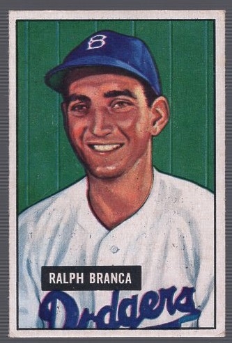 1951 Bowman Bb- #56 Ralph Branca, Dodgers