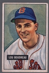 1951 Bowman Bb- #62 Lou Boudreau, Red Sox