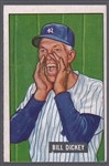 1951 Bowman Bb- #290 Bill Dickey, Yankees- Hi#