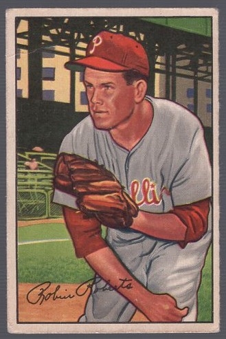 1952 Bowman Bb- #4 Robin Roberts, Phillies