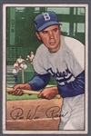1952 Bowman Bb- #8 Pee Wee Reese, Brooklyn Dodgers