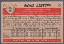 1953 Bowman Bb Color- #10 Richie Ashburn, Phillies