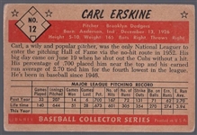 1953 Bowman Bb Color- #12 Carl Erskine, Brooklyn Dodgers