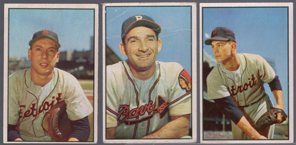 1953 Bowman Bb Color- 3 Diff