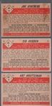 1953 Bowman Bb Color- 3 Diff