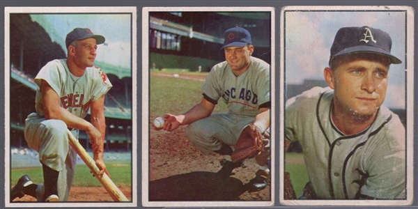 1953 Bowman Bb Color- 3 Diff