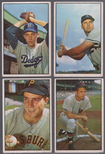 1953 Bowman Bb Color- 4 Diff