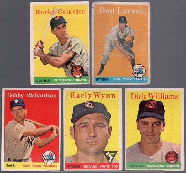 1958 Topps Bb- 5 Diff