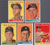 1958 Topps Bb- 5 Diff