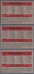 1958 Topps Bb- 3 Diff Team Cards- Numerical Checklist Backs- Variation