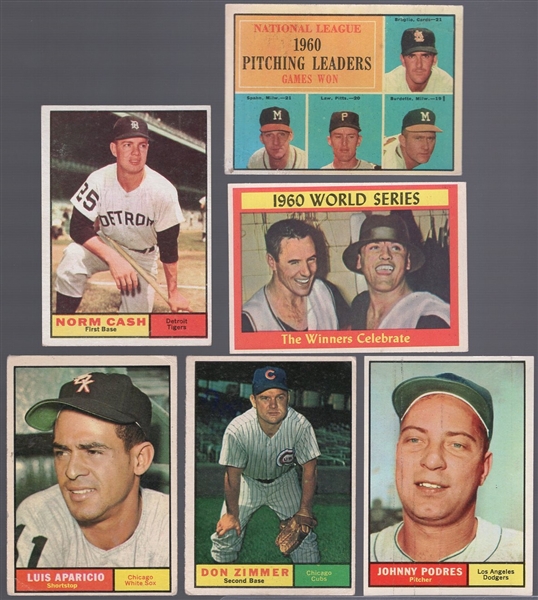 1961 Topps Bb- 6 Diff