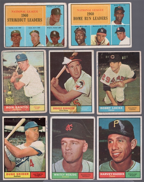 1961 Topps Bb- 6 Diff