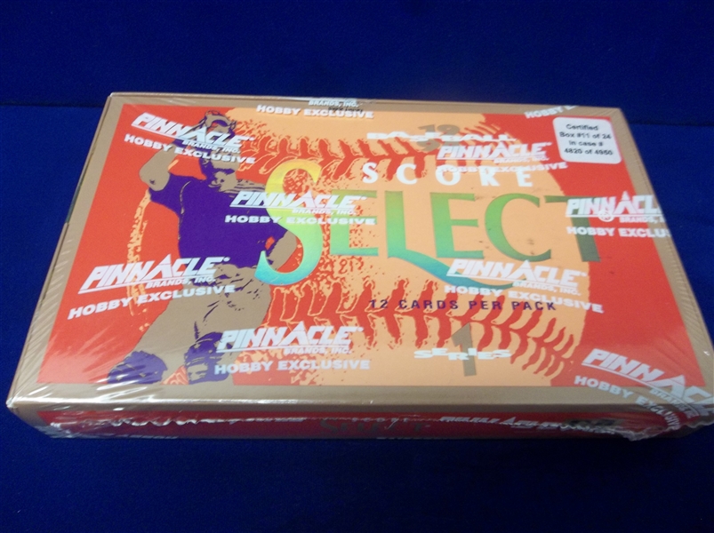 1994 Select Baseball- Series 1- Hobby Box