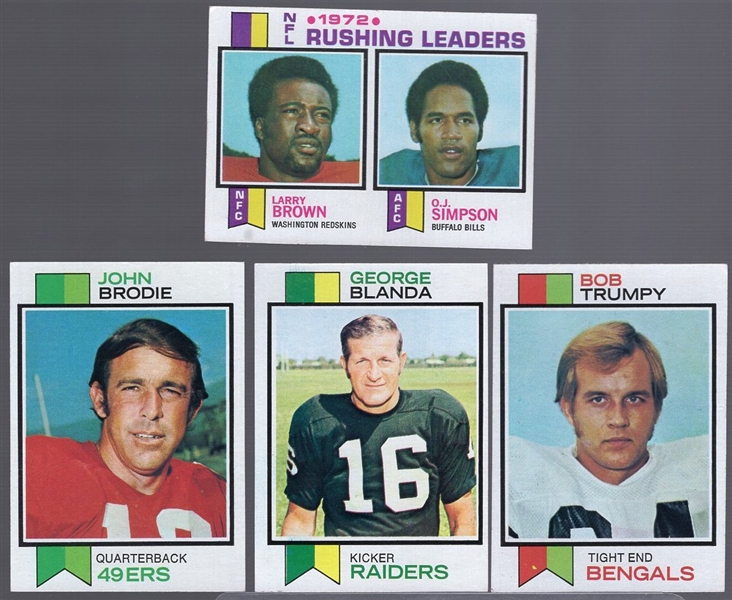1973 Topps Football- 35 Diff