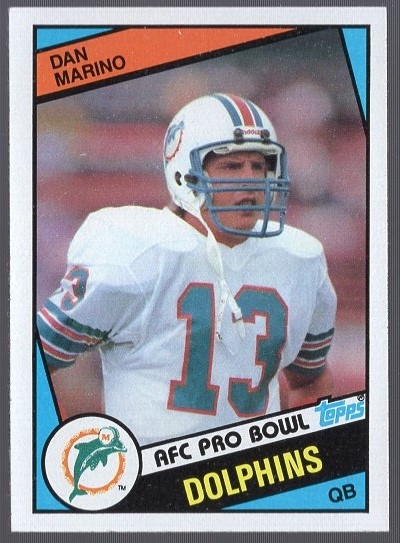 1984 Topps Football- #123 Dan Marino RC