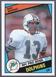 1984 Topps Football- #123 Dan Marino RC