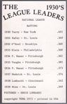 Autographed 1973 TCMA “The 1930’s League Leaders- Batting” MLB- Ernie Lombardi, Reds