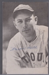 Autographed 1973 TCMA “The 1930’s League Leaders- Hits” MLB- Beau Bell, Browns