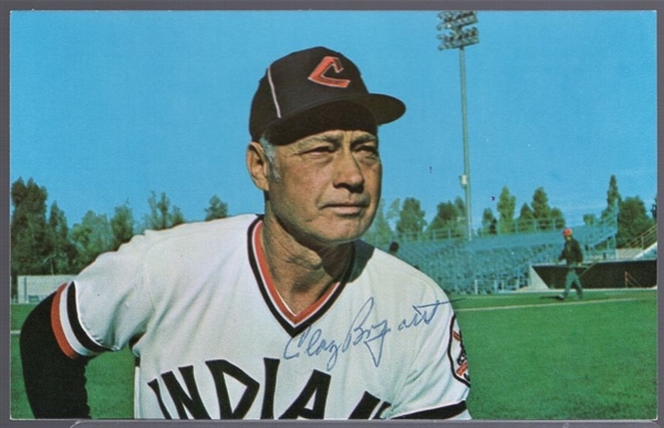 Autographed 1974 Cleveland Indians MLB Postcards #325 Clay Bryant, Coach
