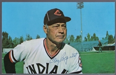 Autographed 1974 Cleveland Indians MLB Postcards #325 Clay Bryant, Coach