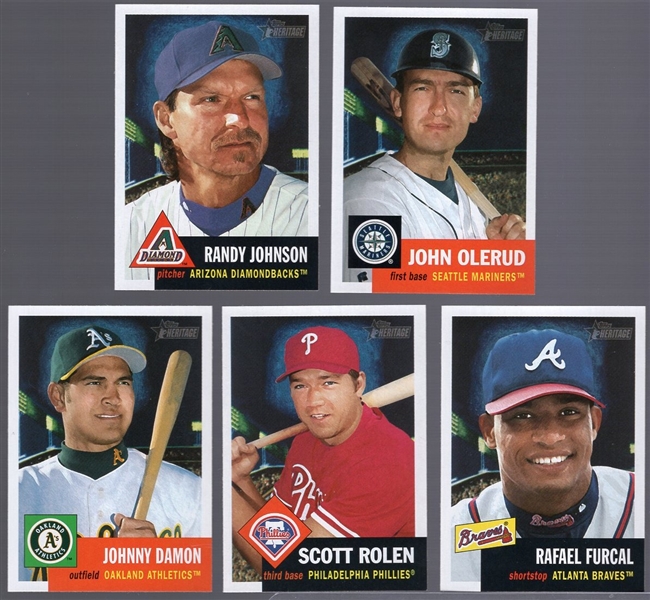 2002 Topps Heritage Bsbl. “Nighttime Variations”- 1 Complete Set of 10 Cards