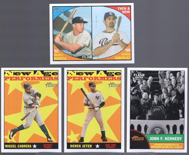 2010 Topps Heritage Bsbl. “Inserts”- 34 Asst. Cards