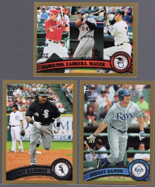 2011 Topps Bsbl. “Gold”- 20 Diff. Cards