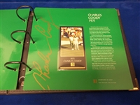 1993 Grand Slam Ventures “The Masters Collection” Golf- 1 Binder with 3 Cards in Pages- 