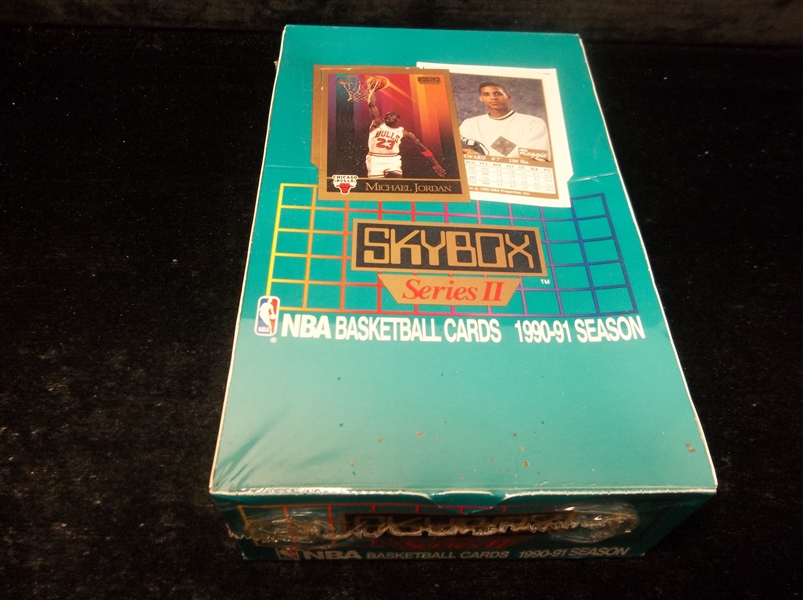 1990-91 Skybox Basketball- Series #2- One Unopened Wax Box